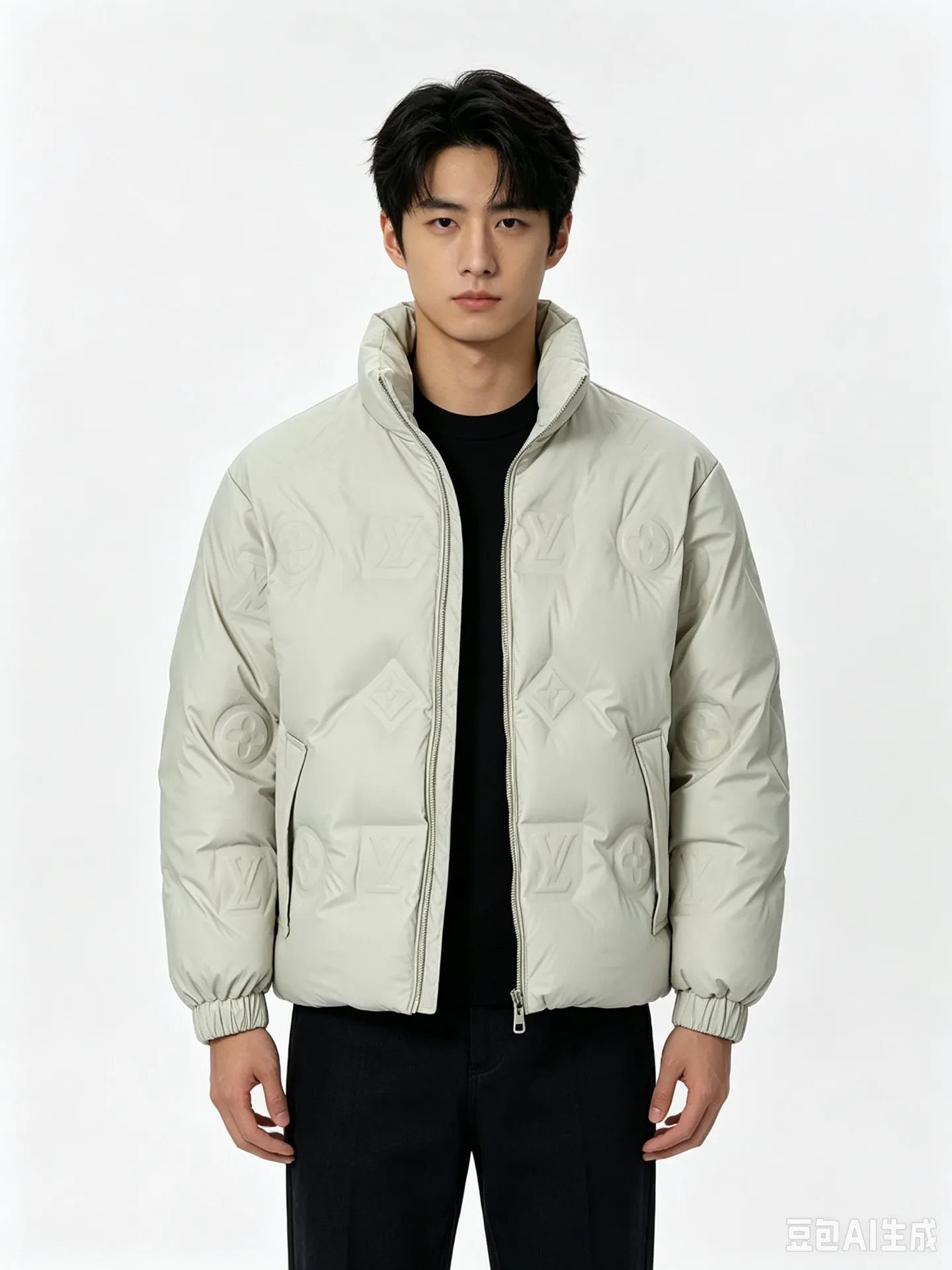 Louis Vuitton/Louis Vuitton embossed embossed down jacket